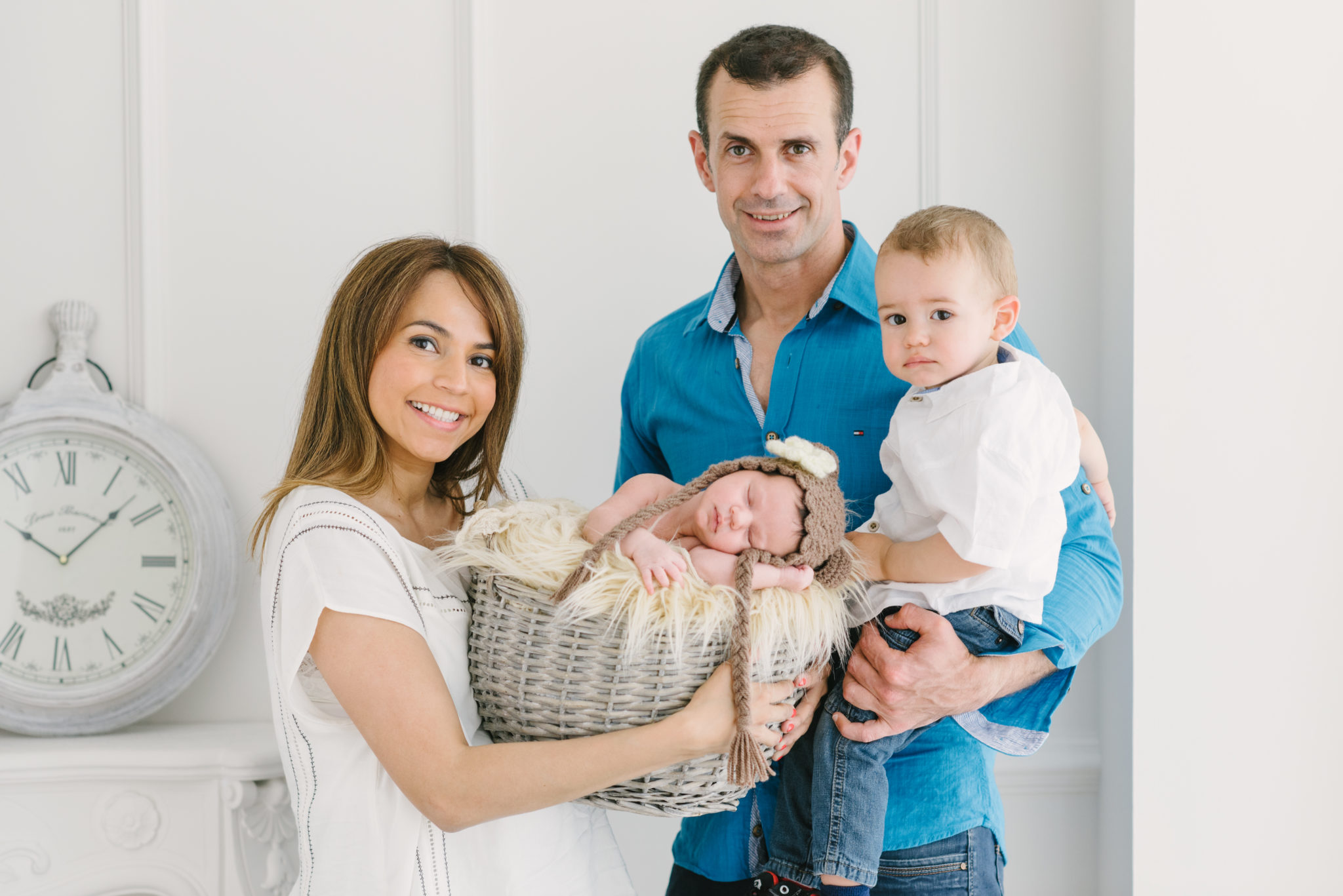 Aritz Altadill con su familia