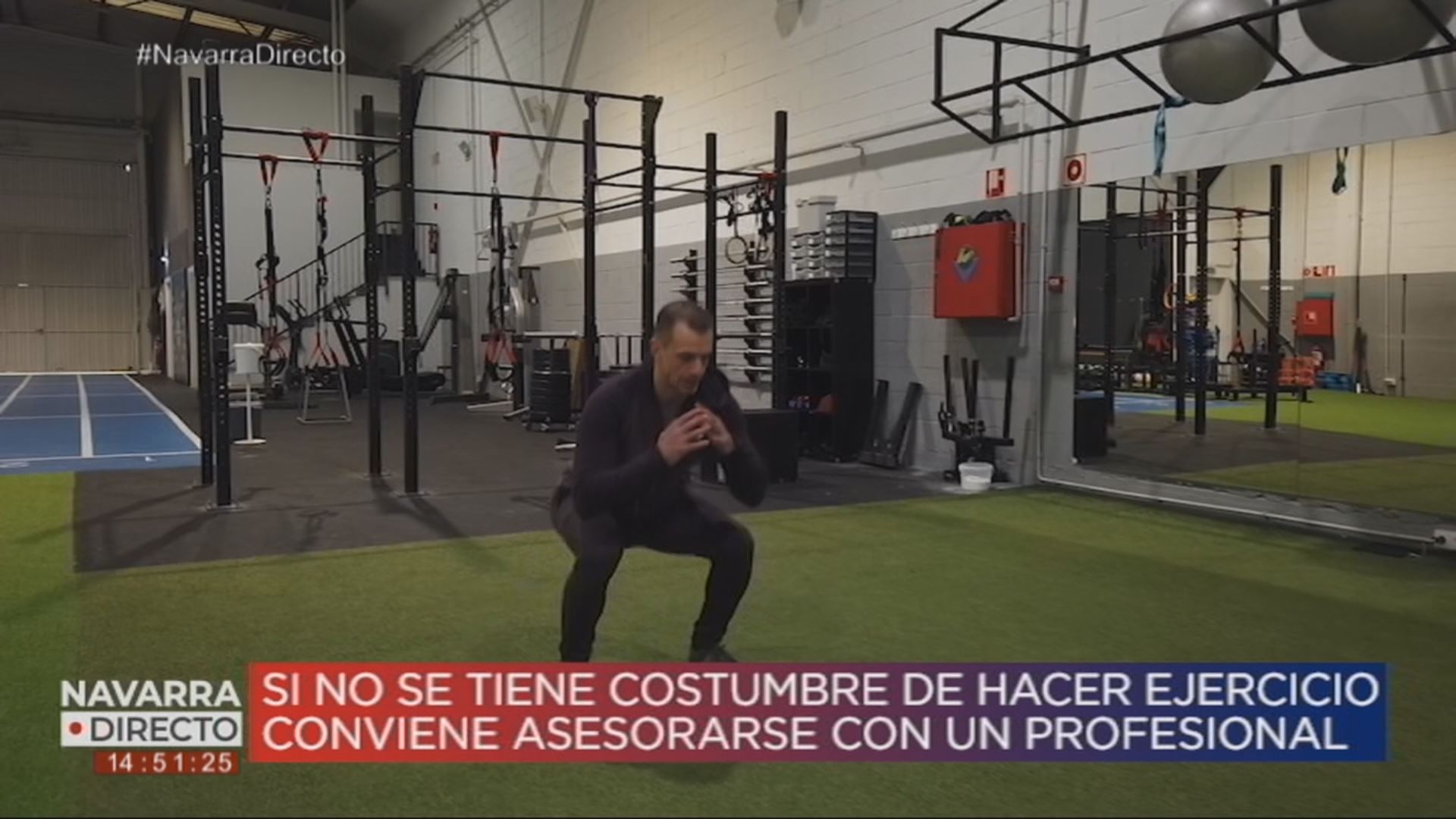 Aritz Altadill en una aparición en medios de comunicación